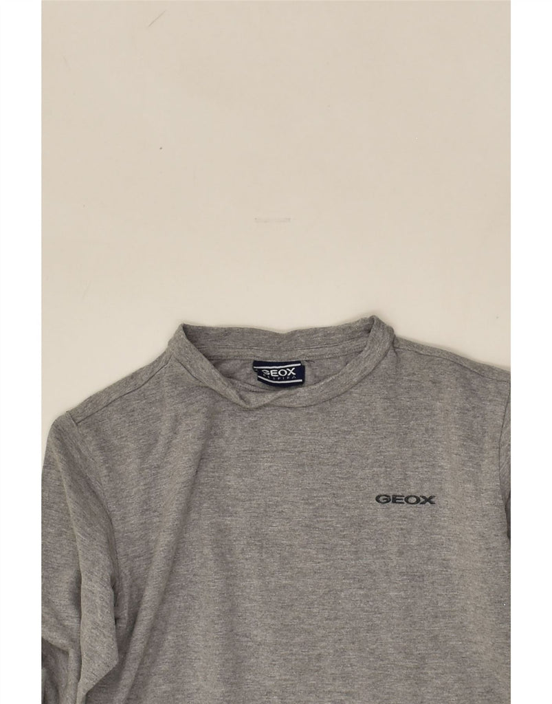 GEOX Boys Top Long Sleeve 13-14 Years Grey Cotton | Vintage Geox | Thrift | Second-Hand Geox | Used Clothing | Messina Hembry 