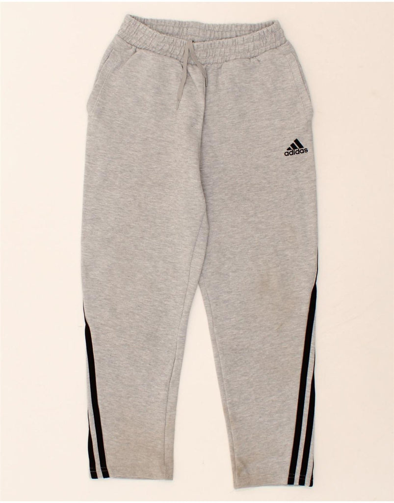 ADIDAS Boys Tracksuit Trousers 11-12 Years Grey Cotton | Vintage Adidas | Thrift | Second-Hand Adidas | Used Clothing | Messina Hembry 