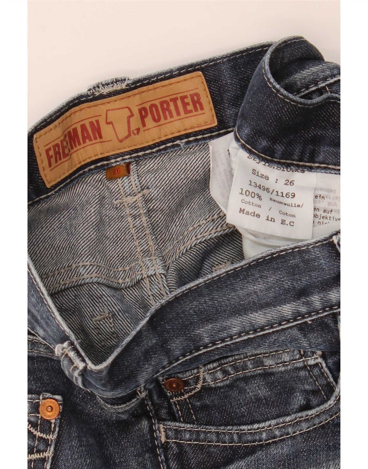 Freeman T. Porter Womens Bootcut Jeans W26 L31 Blue Cotton