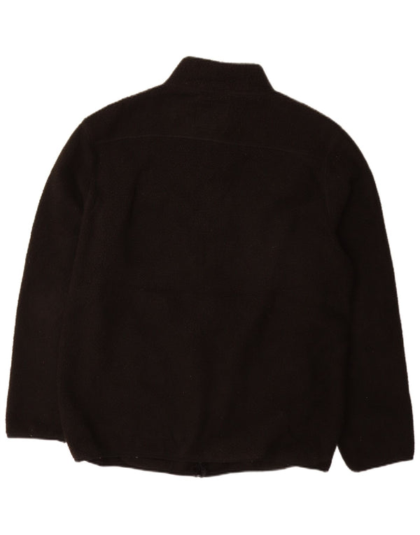 WEIRD FISH Mens Fleece Jacket UK 42 XL Black Polyester
