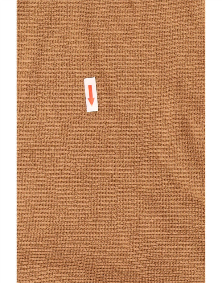 Michael Kors Womens Boat Neck Jumper Sweater UK 14 Medium Beige
