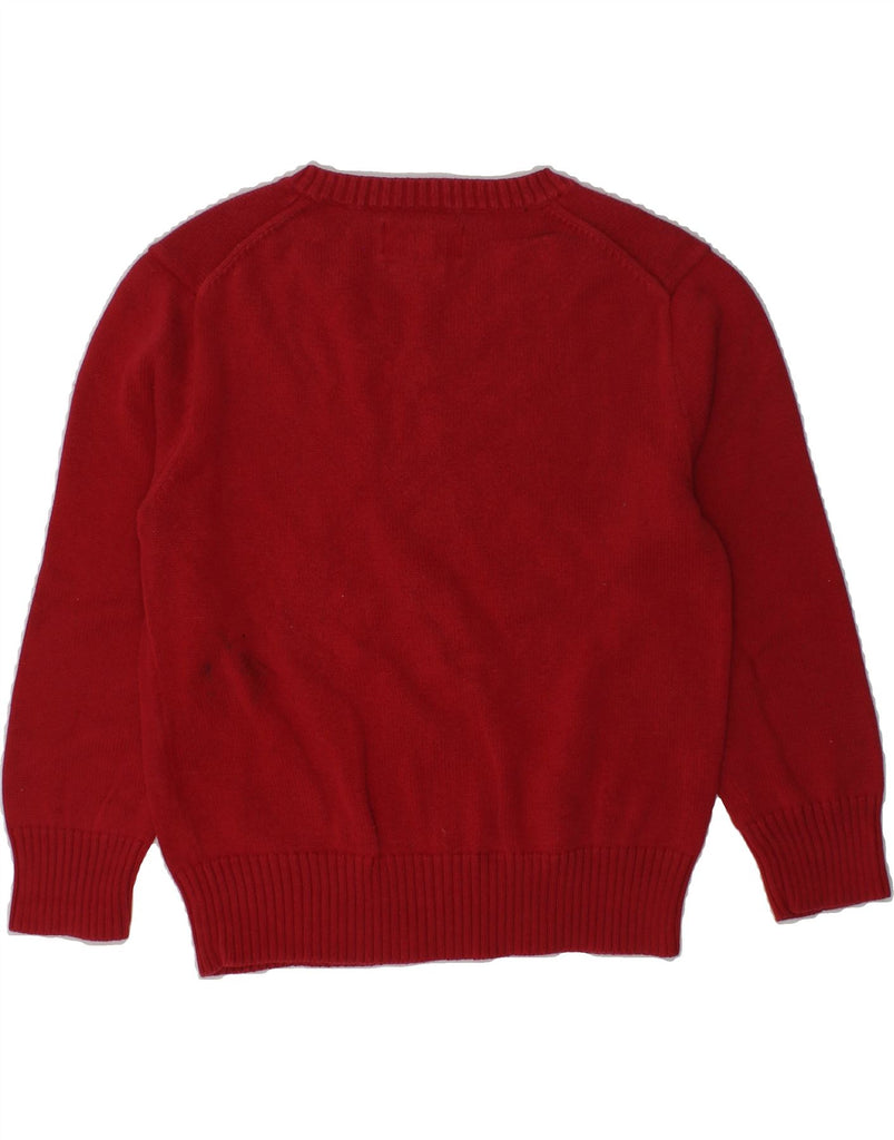 POLO RALPH LAUREN Boys V-Neck Jumper Sweater 3-4 Years Red Cotton | Vintage Polo Ralph Lauren | Thrift | Second-Hand Polo Ralph Lauren | Used Clothing | Messina Hembry 