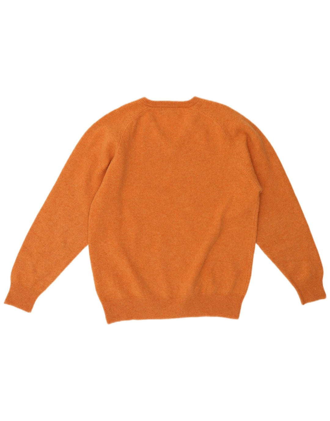 KAPPA Mens V-Neck Jumper Sweater Medium Orange Wool