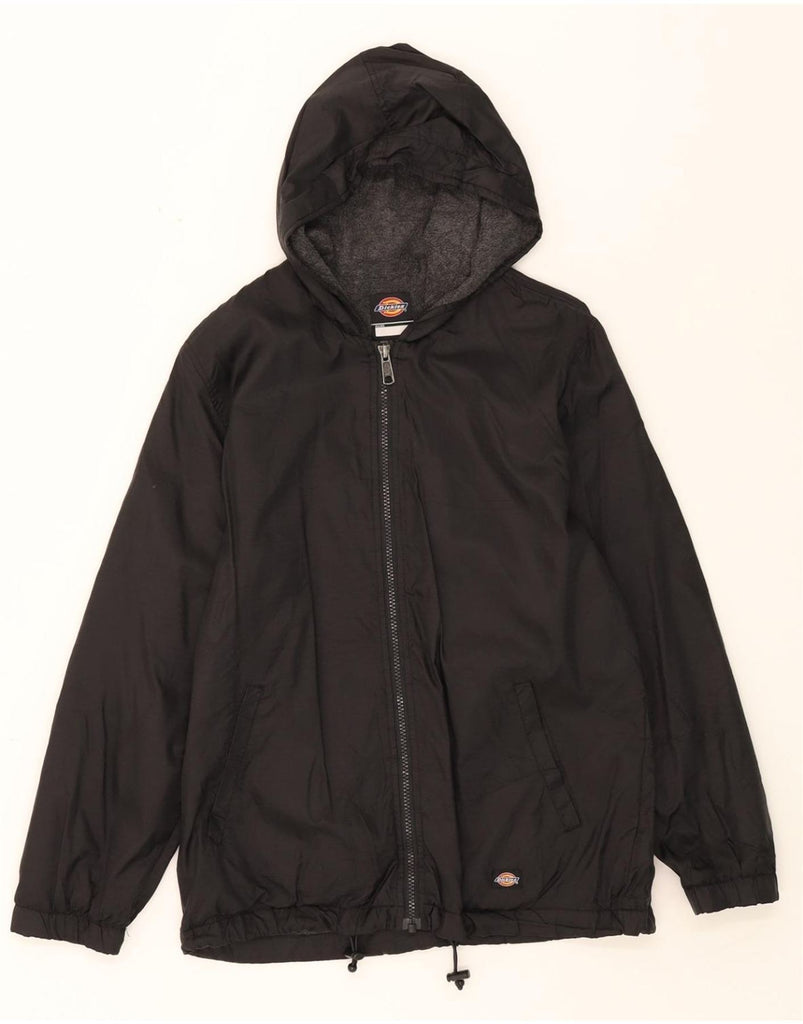 DICKIES Boys Grant Fit Hooded Windbreaker Jacket 14-15 Years Large  Black Vintage Dickies and Second-Hand Dickies from Messina Hembry 