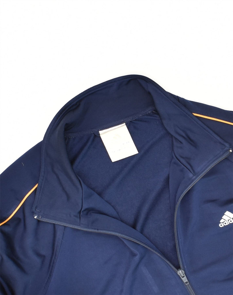 ADIDAS Mens Tracksuit Top Jacket UK 40/42 Medium Navy Blue Polyester | Vintage Adidas | Thrift | Second-Hand Adidas | Used Clothing | Messina Hembry 