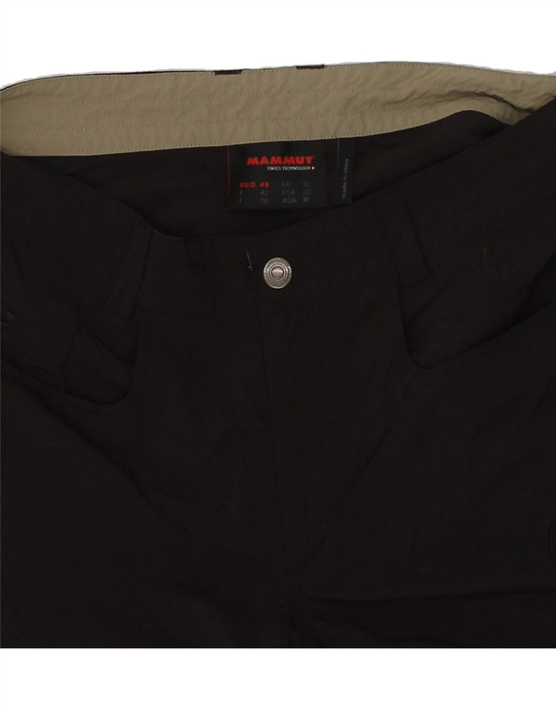 MAMMUT Mens Straight Cargo Trousers W32 L33  Black Polyamide | Vintage Mammut | Thrift | Second-Hand Mammut | Used Clothing | Messina Hembry 