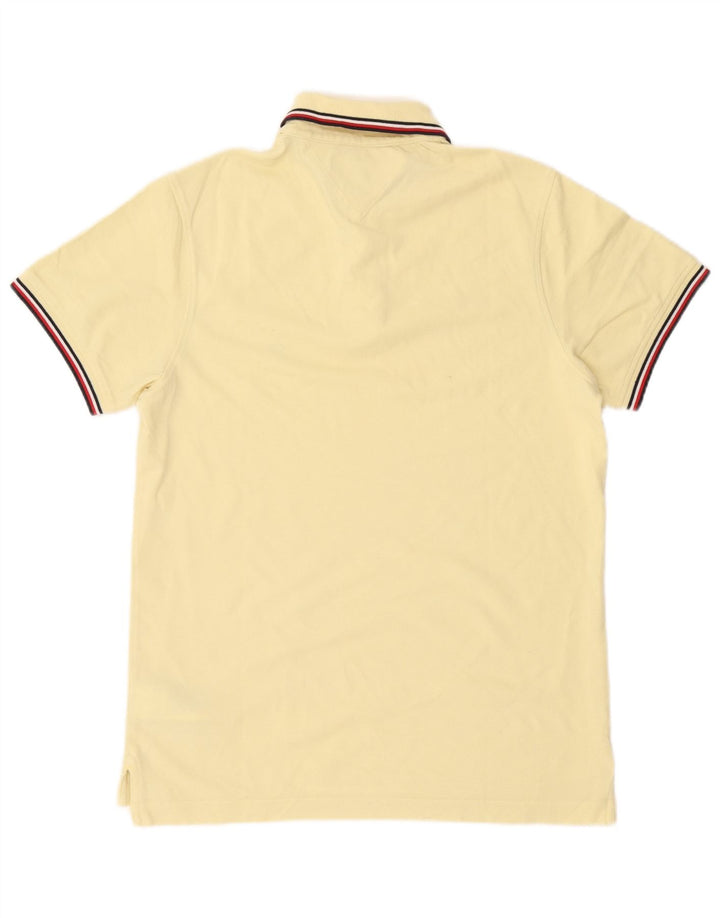 Tommy Hilfiger Mens Slim Fit Polo Shirt Medium Yellow Cotton