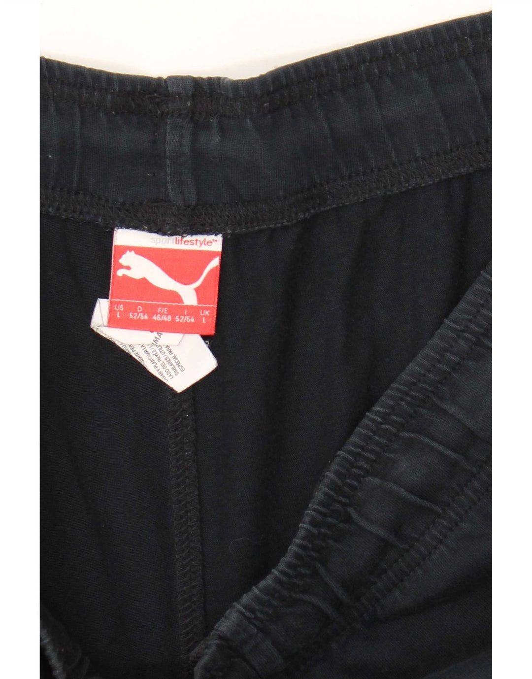 Puma Mens Graphic Sport Shorts Large Navy Blue Polyester