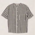 Stefanel Mens Short Sleeve Shirt Medium White Striped Cotton