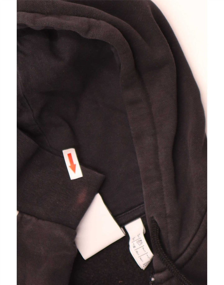 Adidas Mens Zip Hoodie Sweater Small Black Cotton