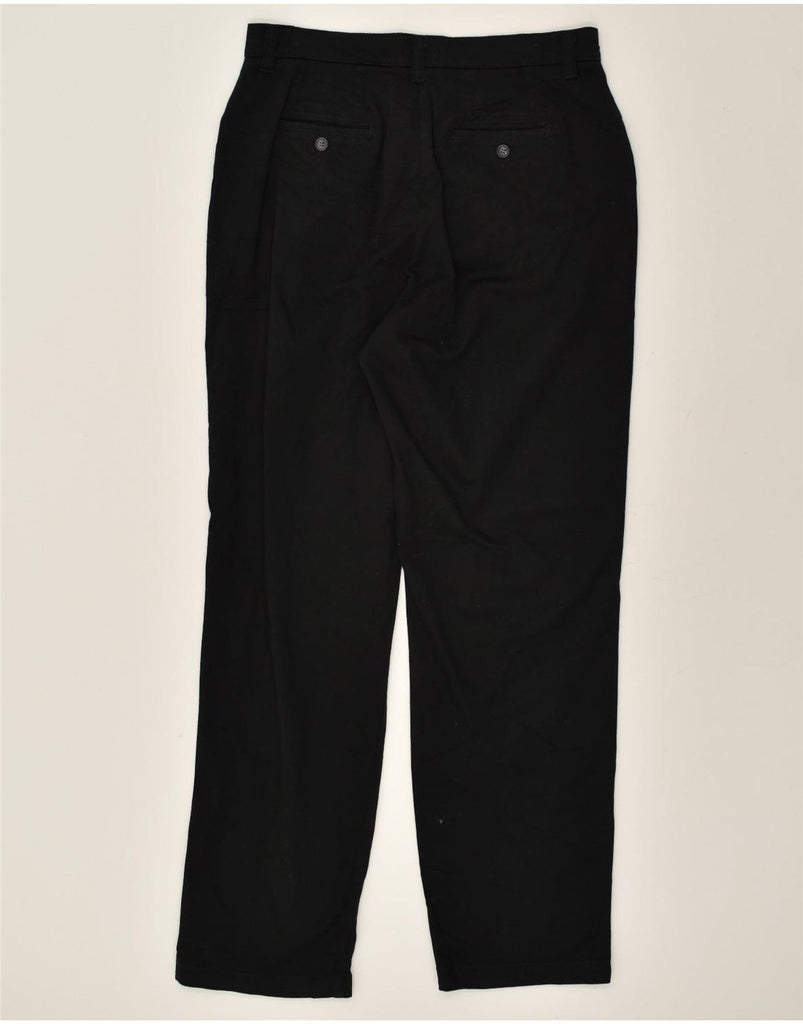 LEE Womens Straight Casual Trousers US 12 Large W32 L31 Black Cotton | Vintage Lee | Thrift | Second-Hand Lee | Used Clothing | Messina Hembry 