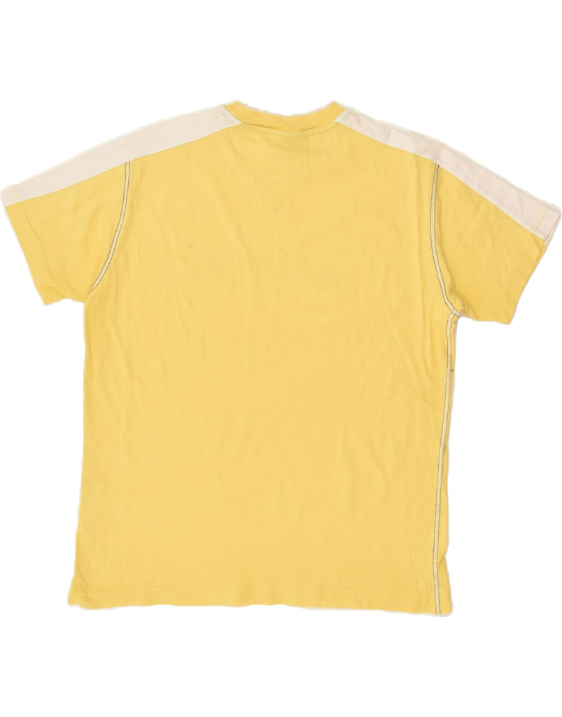 CHAMPION Boys Graphic T-Shirt Top 11-12 Years Large  Yellow Colourblock | Vintage Champion | Thrift | Second-Hand Champion | Used Clothing | Messina Hembry 