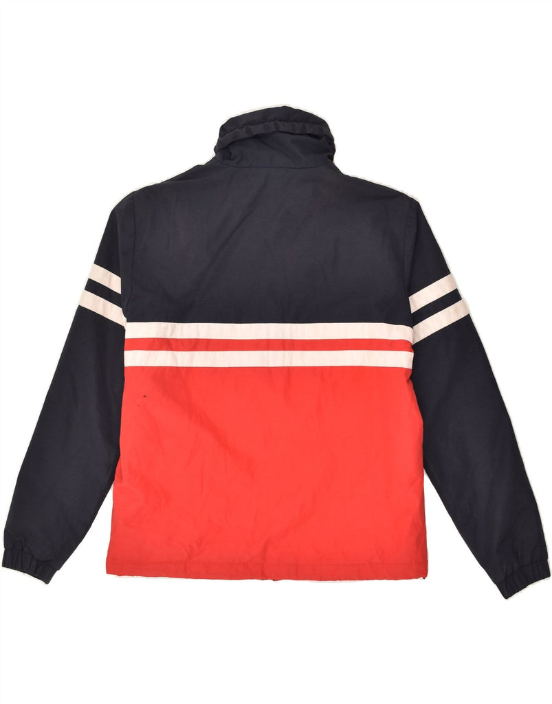 ELLESSE Mens Bomber Jacket UK 36 Small Red Colourblock Polyester | Vintage Ellesse | Thrift | Second-Hand Ellesse | Used Clothing | Messina Hembry 