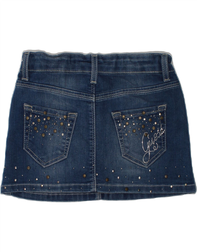 GUESS Girls Los Angeles Denim Skirt 5-6 Years W22  Navy Blue Cotton | Vintage Guess | Thrift | Second-Hand Guess | Used Clothing | Messina Hembry 