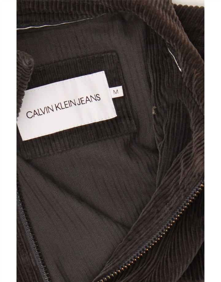 Calvin Klein Jeans Mens Corduroy Jacket UK 38 Medium Brown