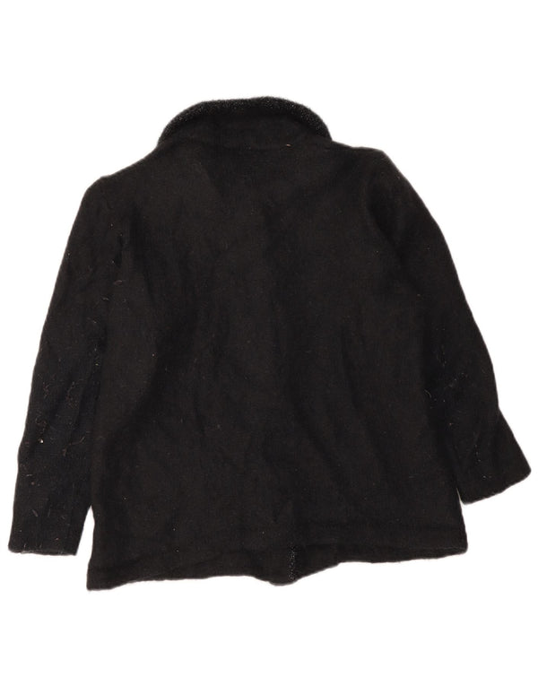 La Perla Womens Cardigan Sweater UK 12 Medium Black Mohair