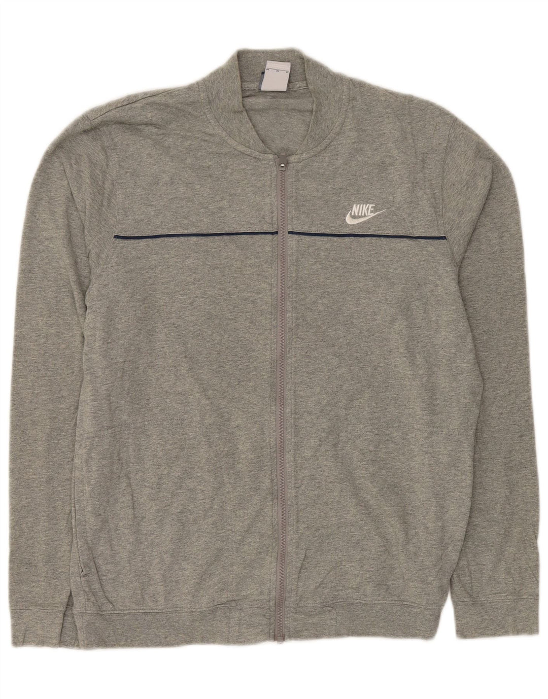 NIKE Mens Tracksuit Top Jacket Medium Grey Cotton