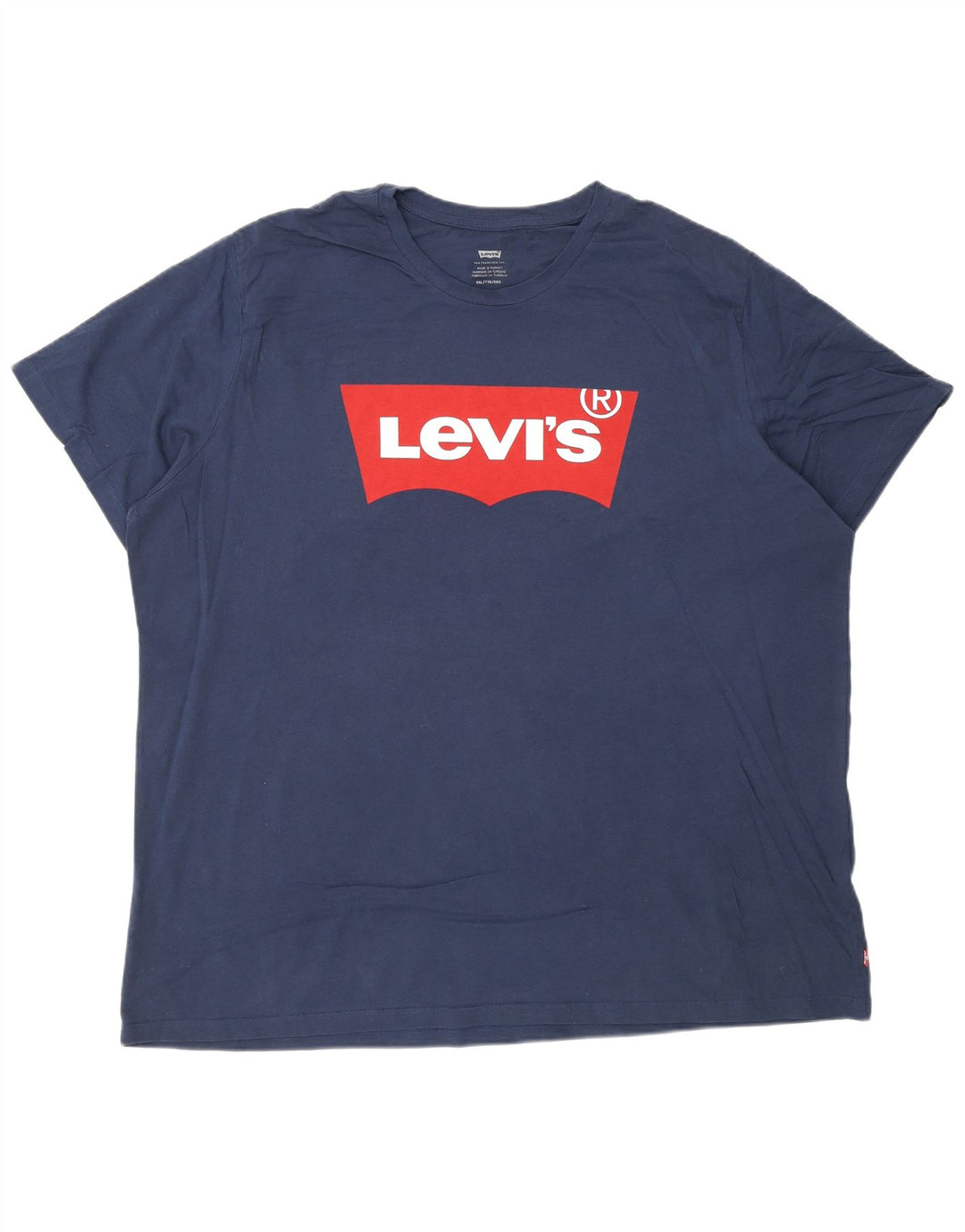 Levi's Mens Graphic T-Shirt Top 2XL Navy Blue Cotton