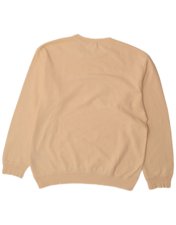 Napapijri Mens Graphic Regular Fit Sweatshirt Jumper XL Beige Cotton