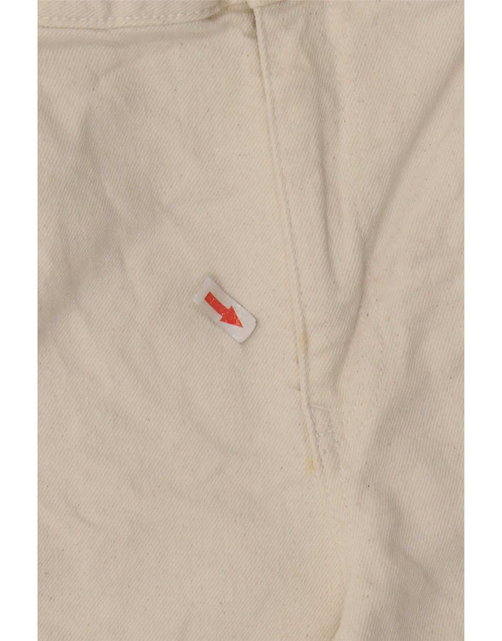 Zara Womens Flared Jeans EU 42 Large W32 L31 Beige Cotton