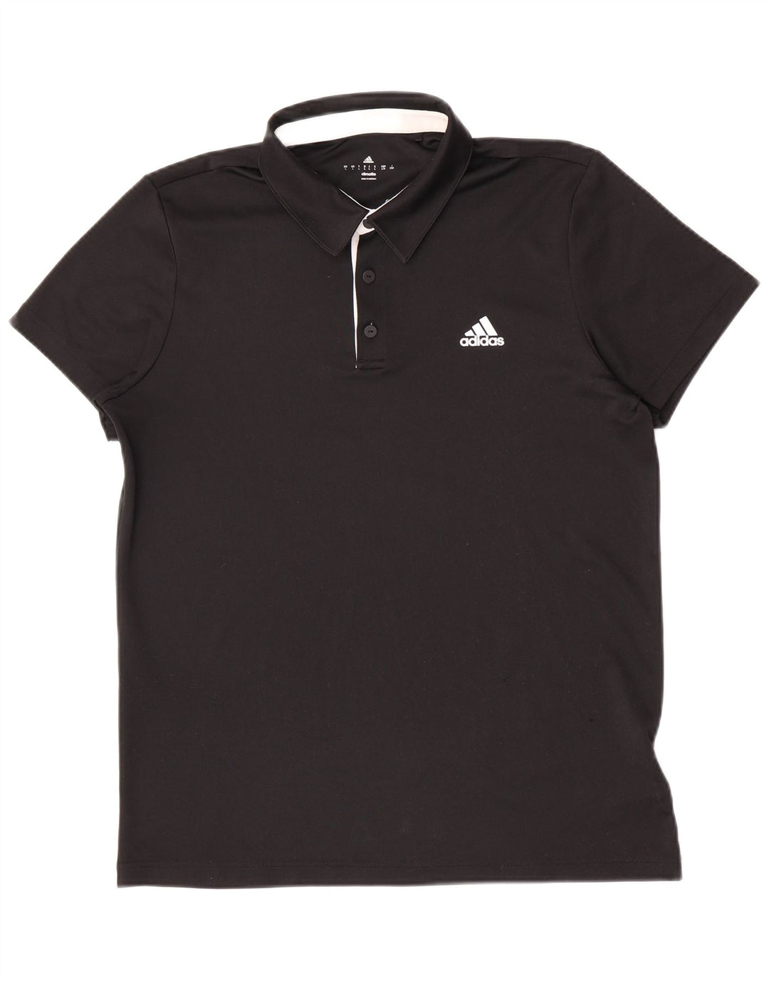 Adidas Mens Climalite Polo Shirt Large Black Polyester