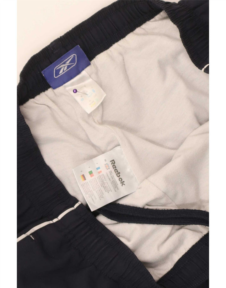 Reebok Mens Bermuda Sport Shorts Medium Navy Blue Polyester