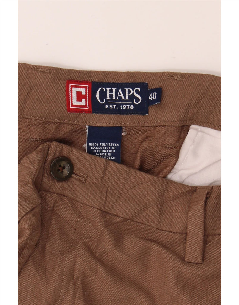 CHAPS Mens Chino Shorts W40 XL Brown Polyester Vintage Chaps and Second-Hand Chaps from Messina Hembry 