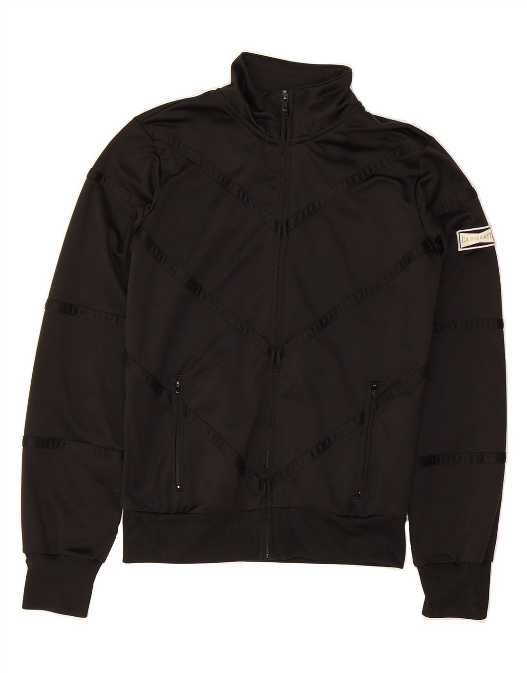 CARHARTT Womens Tracksuit Top Jacket UK 10 Small Black Polyester Vintage Carhartt and Second-Hand Carhartt from Messina Hembry 