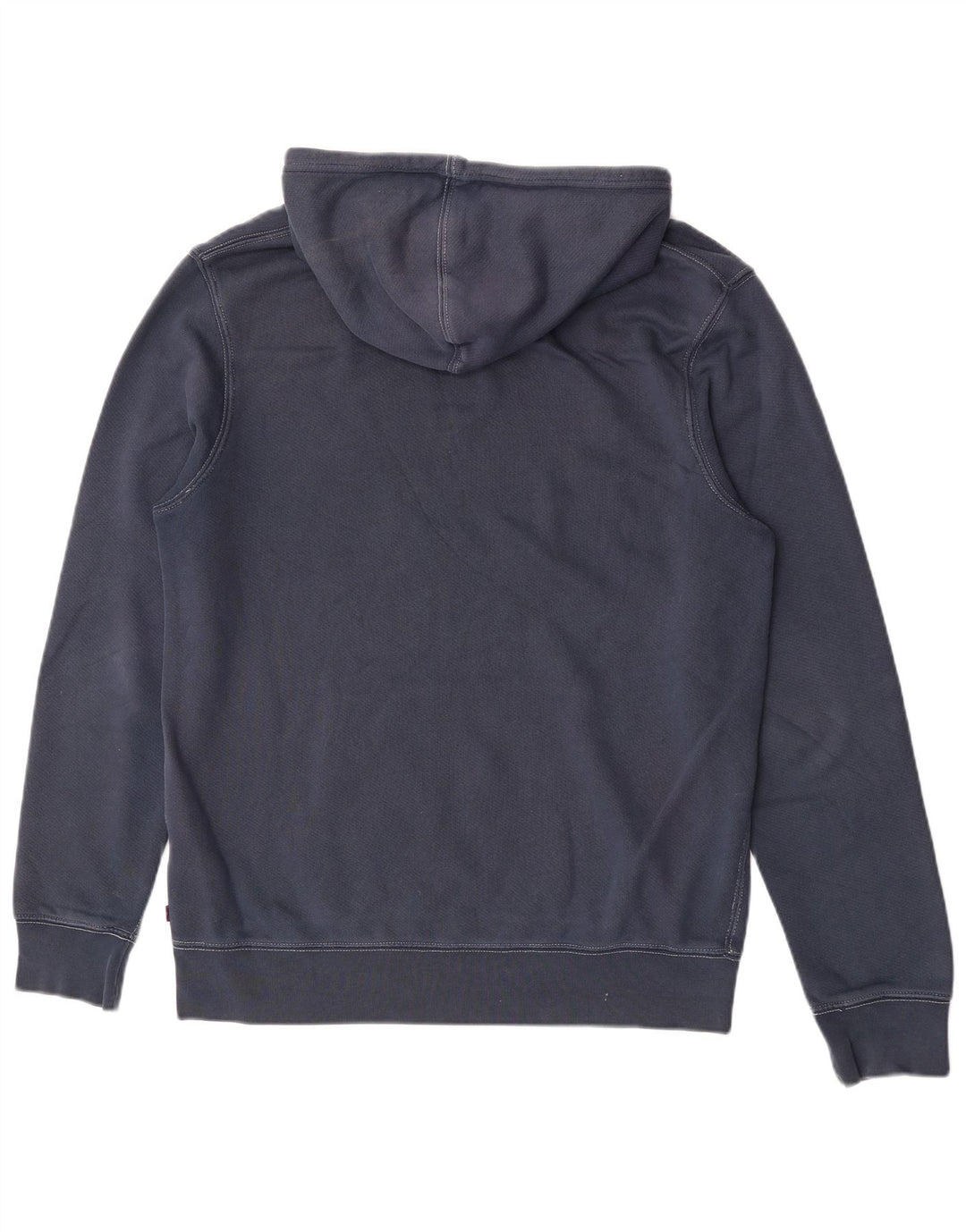Levi's Mens Graphic Hoodie Jumper Large Navy Blue Cotton
