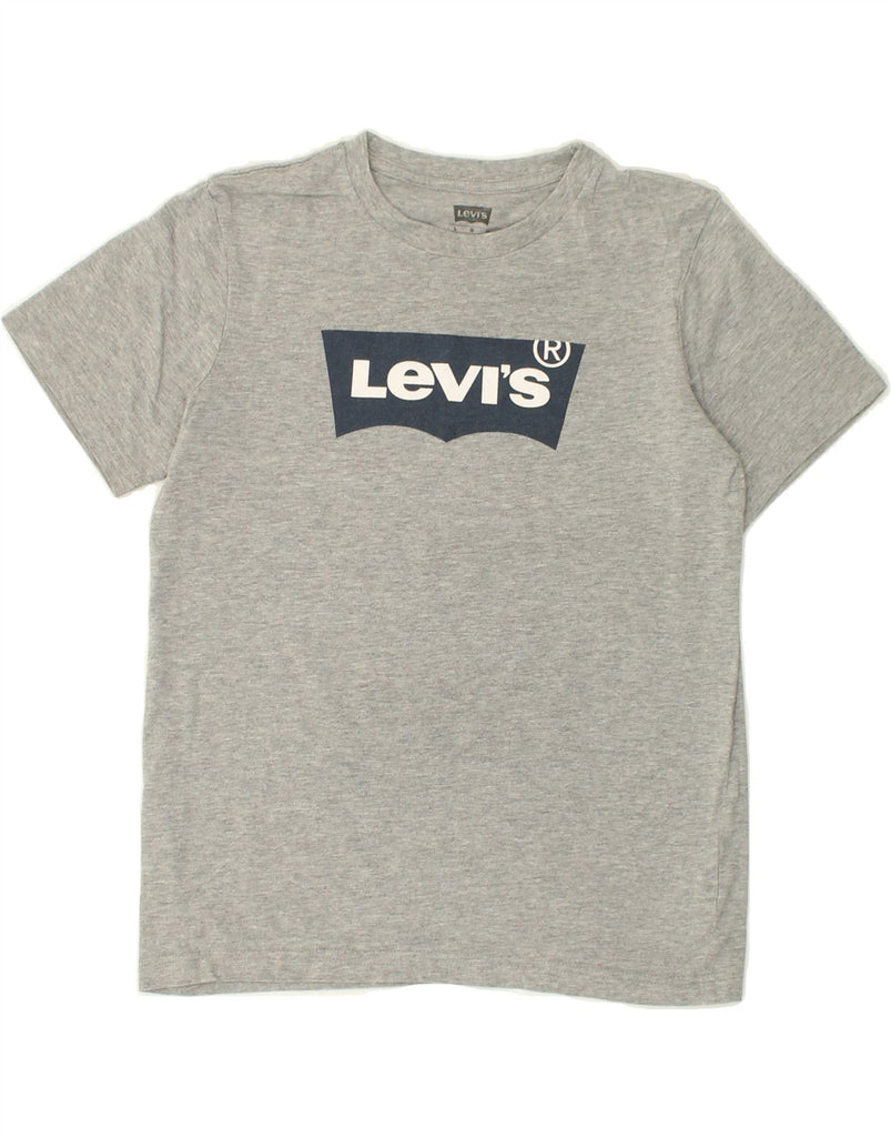 LEVI'S Boys Graphic T-Shirt Top 12-13 Years Large Grey Cotton | Vintage Levi's | Thrift | Second-Hand Levi's | Used Clothing | Messina Hembry 