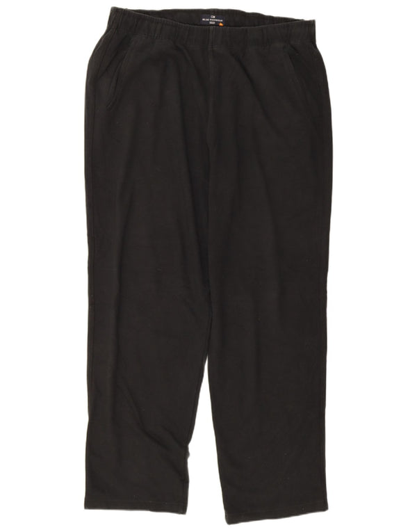 Marks & Spencer Mens Blue Harbour Tracksuit Trousers XL  Black Cotton