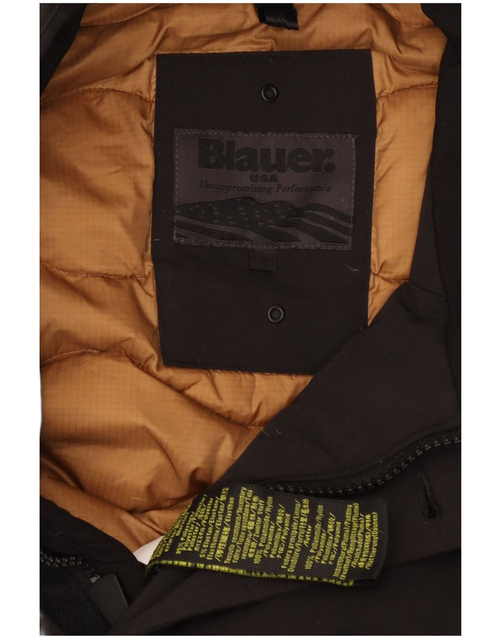 Blauer Mens Padded Jacket UK 40 Large Black Nylon