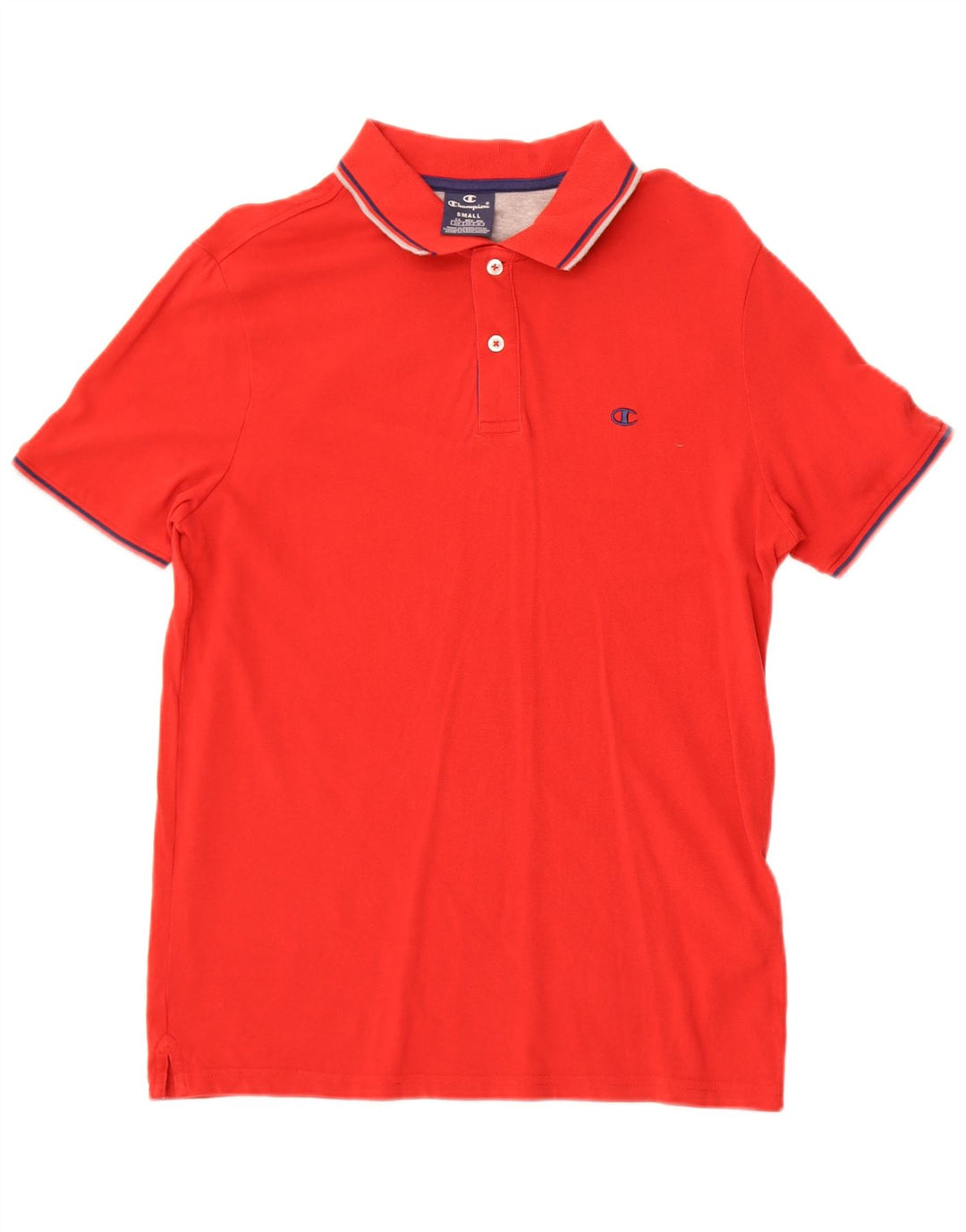 Champion Mens Polo Shirt Small Red Cotton