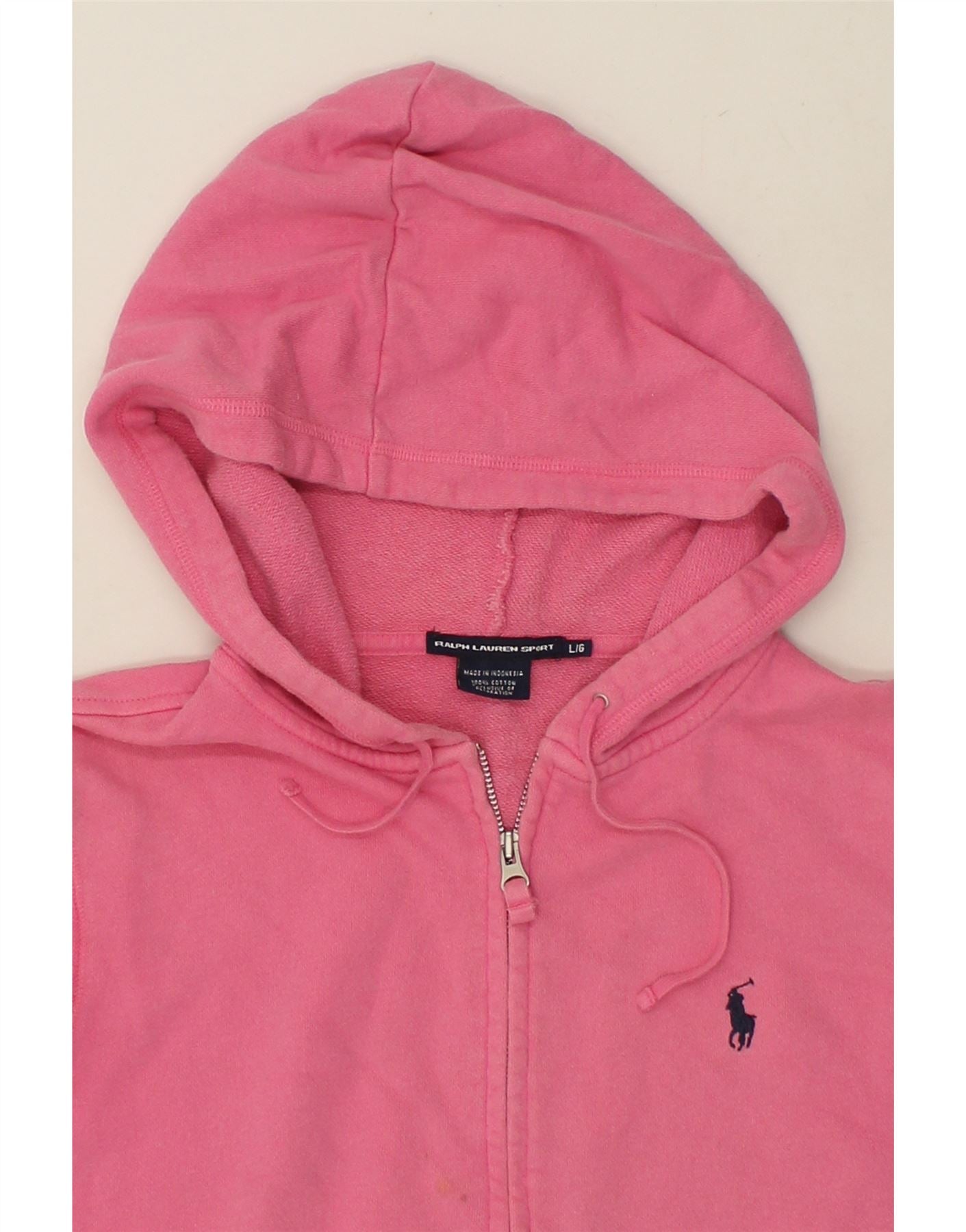 Pink polo hoodie best sale