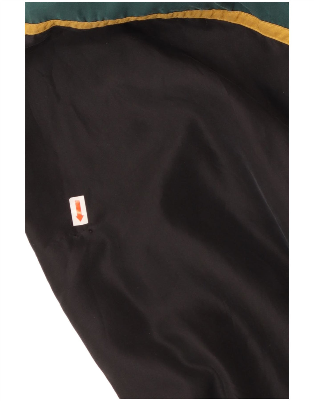 JEAN LEGALLI Mens Bomber Jacket UK 42 XL Green Colourblock Silk