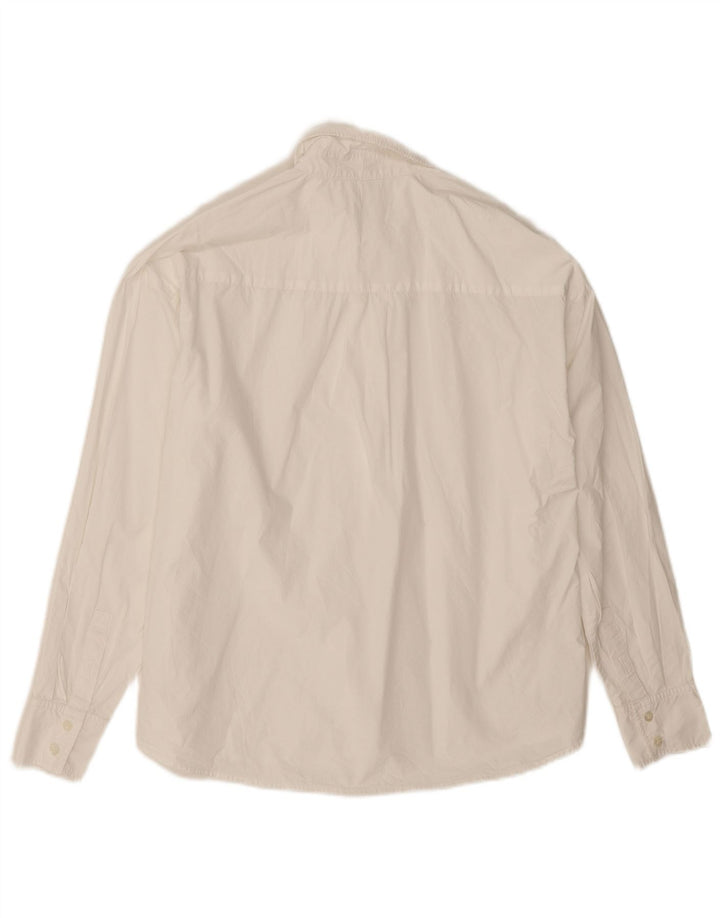 Trussardi Womens Oversized Shirt IT 38 XS White Cotton