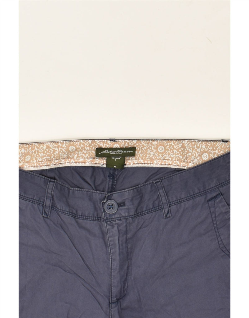 EDDIE BAUER Womens Chino Shorts US 8 Medium W32  Navy Blue Cotton | Vintage Eddie Bauer | Thrift | Second-Hand Eddie Bauer | Used Clothing | Messina Hembry 