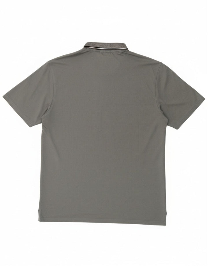 CALVIN KLEIN Mens Golf Polo Shirt XL Grey Cotton