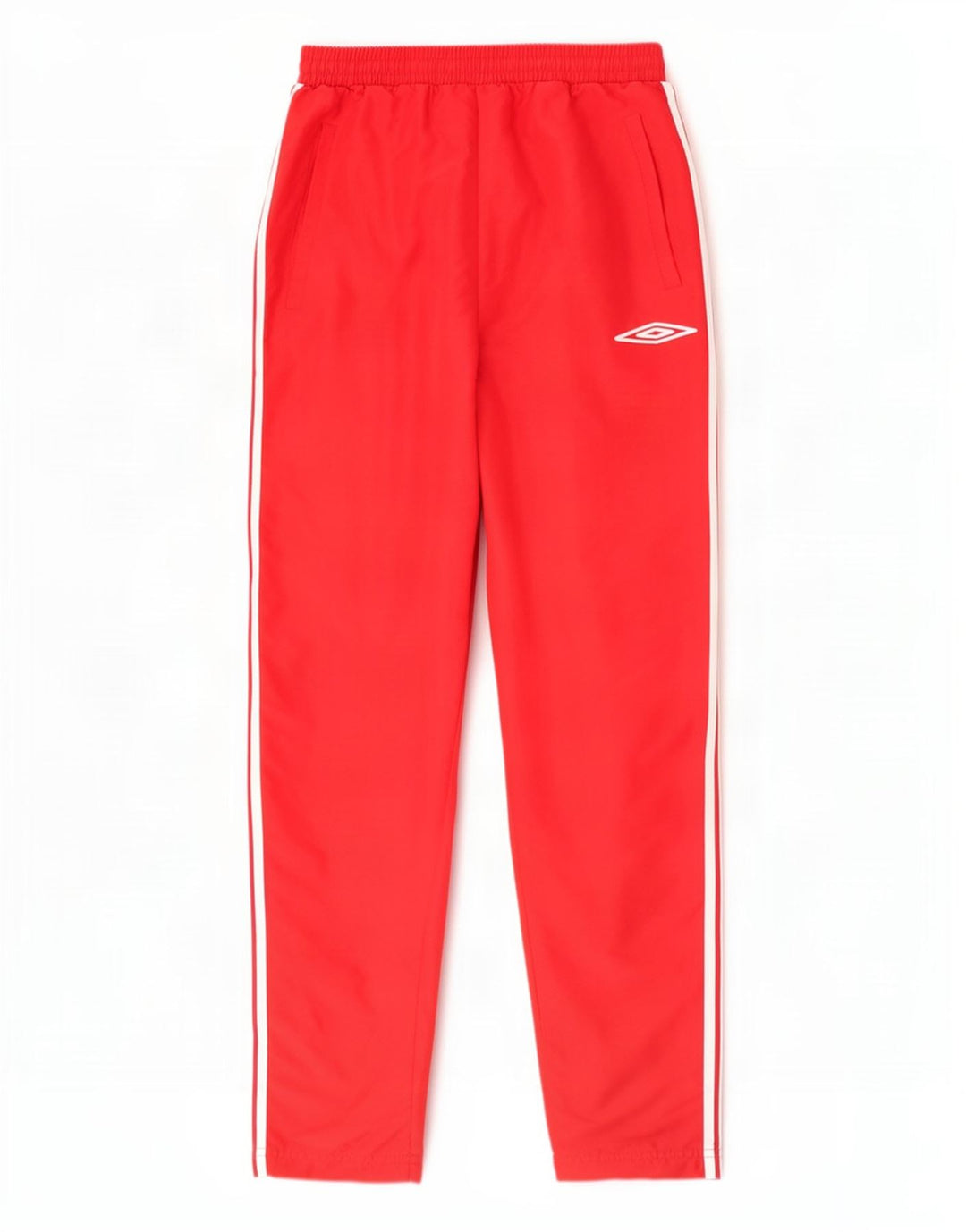 Umbro Mens Tracksuit Trousers Medium Red Colourblock Polyester