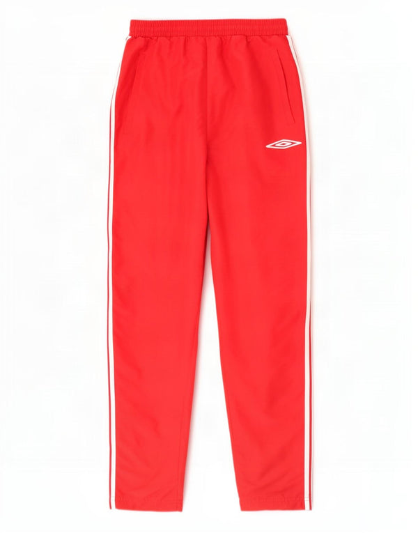 Umbro Mens Tracksuit Trousers Medium Red Colourblock Polyester