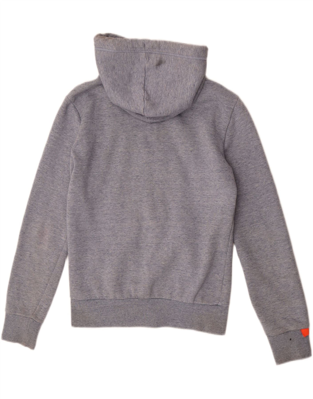 Superdry Mens Zip Hoodie Sweater Small Grey Cotton