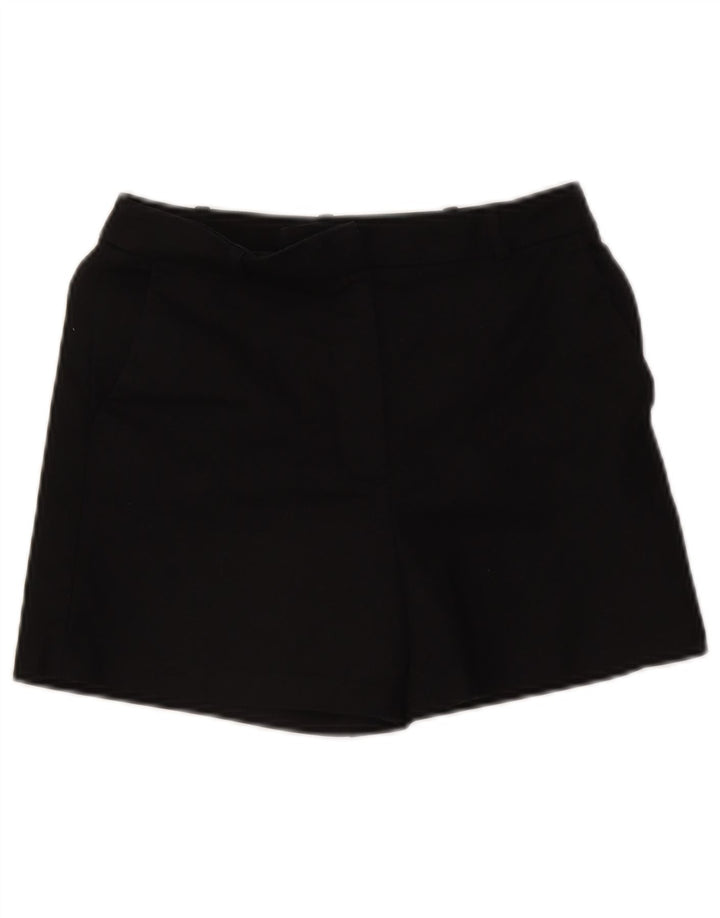 Zara Womens Chino Shorts XS W24 Black Cotton
