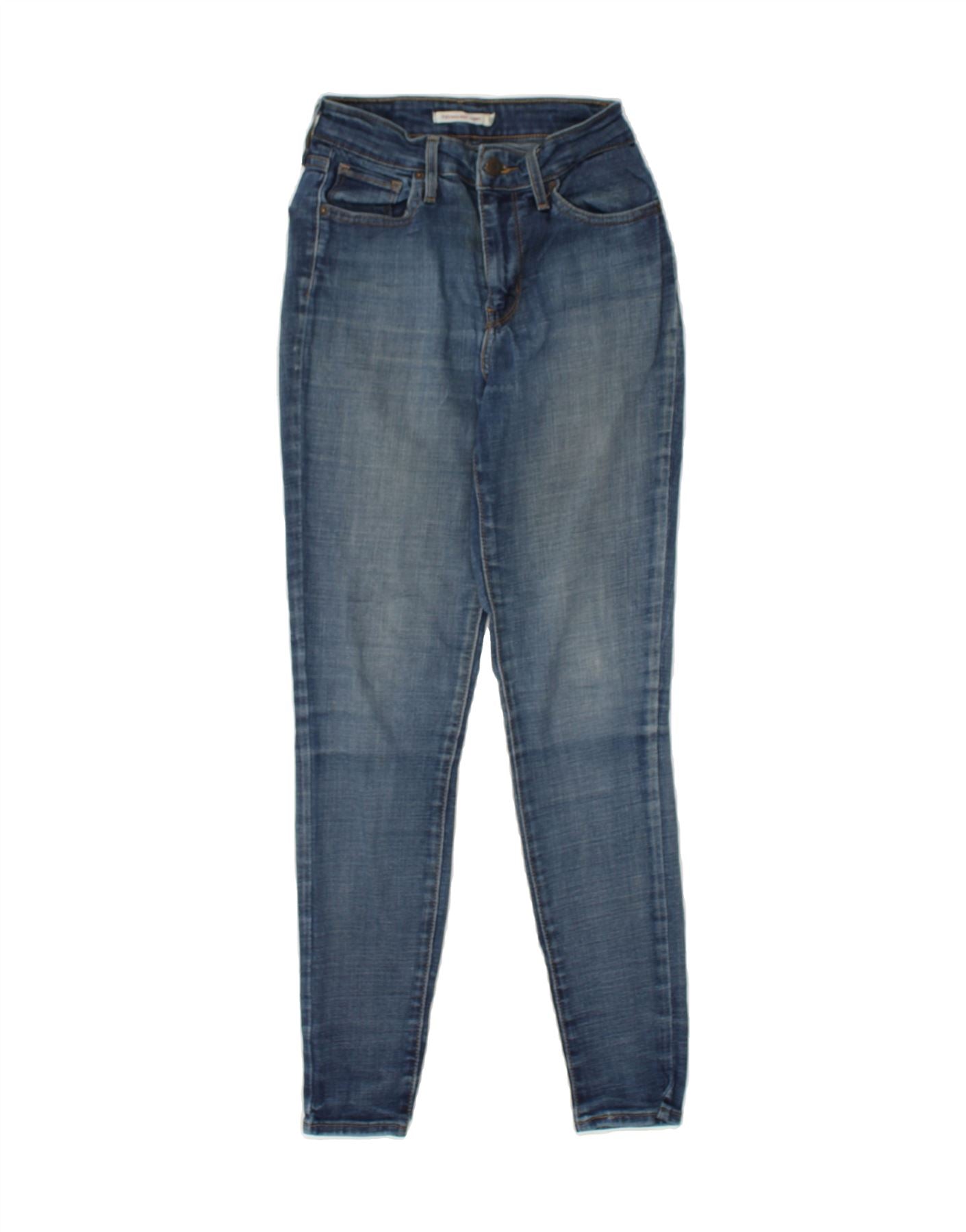 Levi's 721 W25 Taille LEVI'S Jean Skinny Taille Haute 721 Femme W25 L28 Bleu Coton