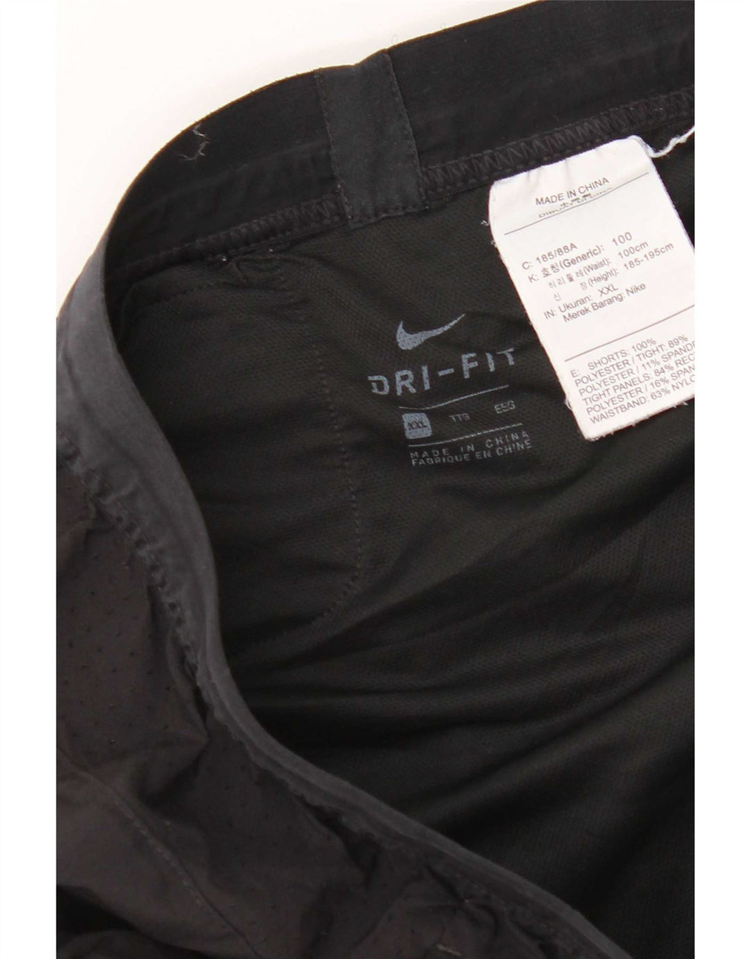 Nike Mens Dri Fit Sport Shorts 2XL Black Polyester