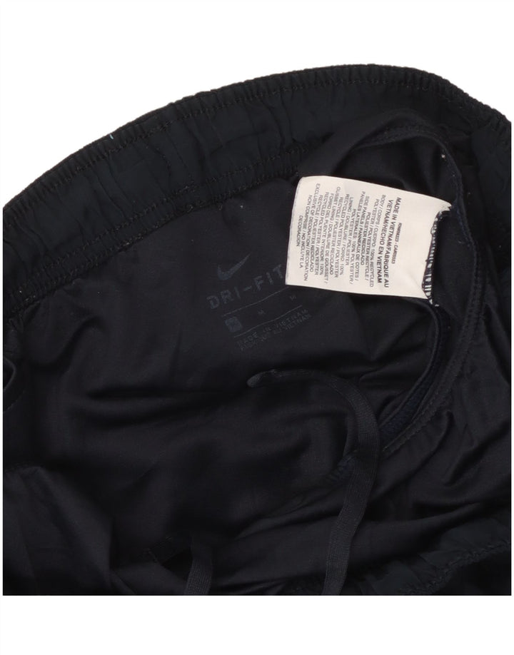 NIKE Womens Dri Fit Sport Shorts UK 14 Medium  Navy Blue Polyester