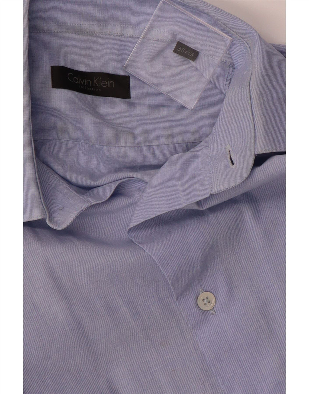 CALVIN KLEIN Mens Shirt Size 38/15 Medium Blue Vintage Calvin Klein and Second-Hand Calvin Klein from Messina Hembry 