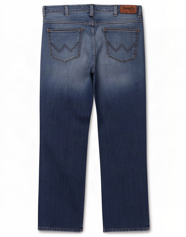 Wrangler Mens Roxboro Straight Jeans W36 L32 Blue Cotton