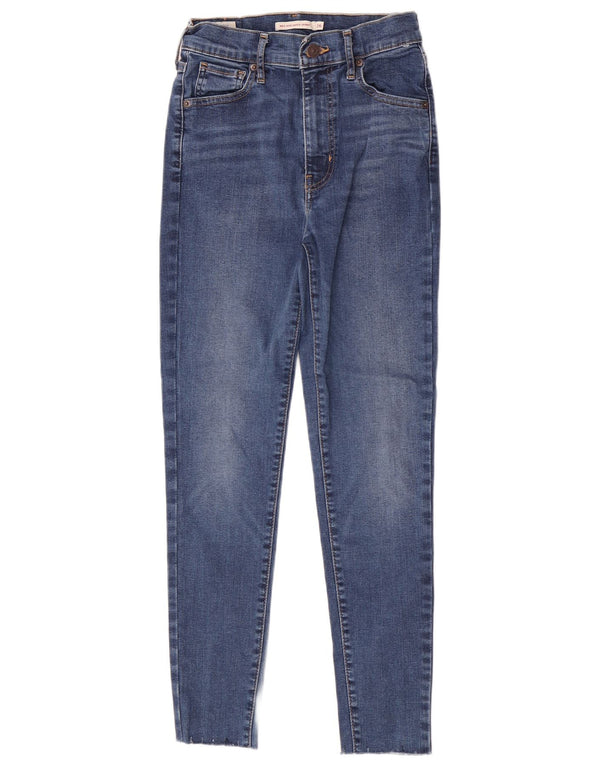 Levi's Womens Mile High Super Skinny Jeans W26 L26 Blue Cotton