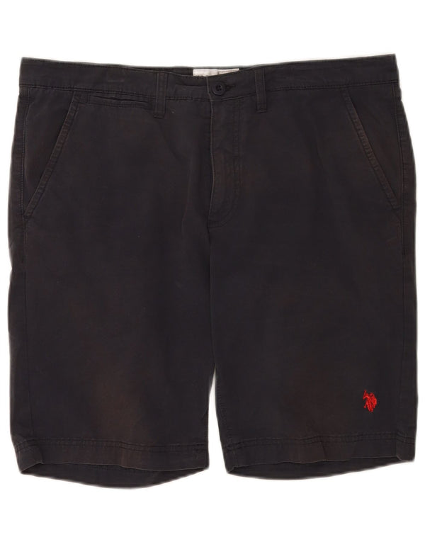 U.S. Polo Assn. Mens Chino Shorts W34 Large Navy Blue Cotton