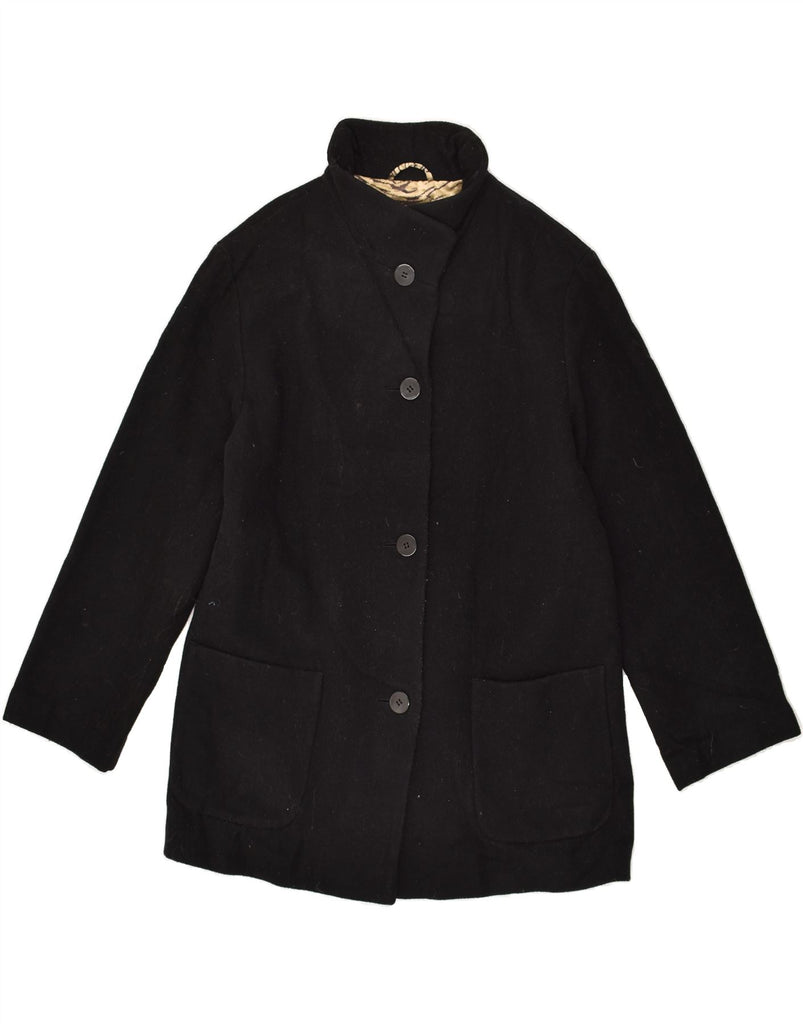 LONDON FOG Womens Overcoat UK 12 Medium Black Polyester Vintage London Fog and Second-Hand London Fog from Messina Hembry 